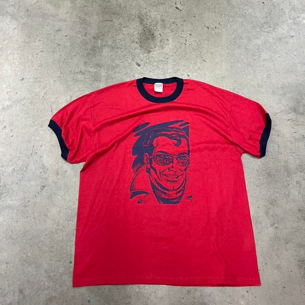 Vintage Y2K marvel‎ man ringer tee shirt